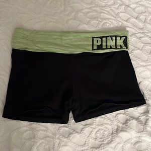 PINK yoga shorts size Medium